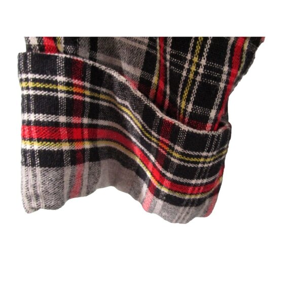 Vintage 1940s Sears Pilgrim Plaid Robe Mens M Cozy Wool Flannel Snap On Belt GUC - Picture 13 of 16